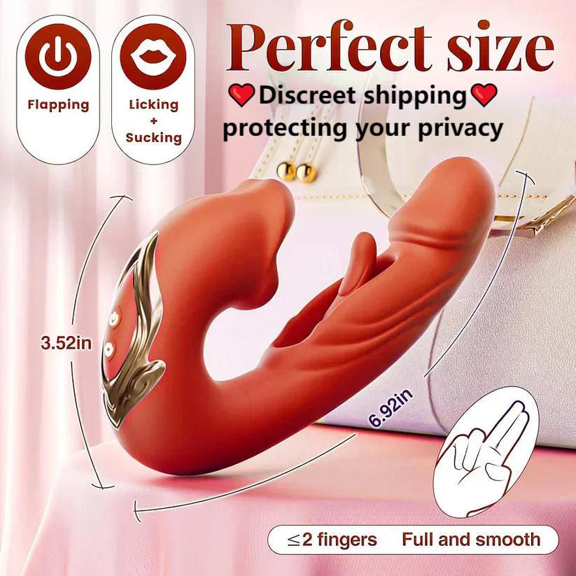 ❄️Christmas Sale 70%OFF💋2025 UpgradedLuvora™4-in-1Flapping& Licking Vibrator